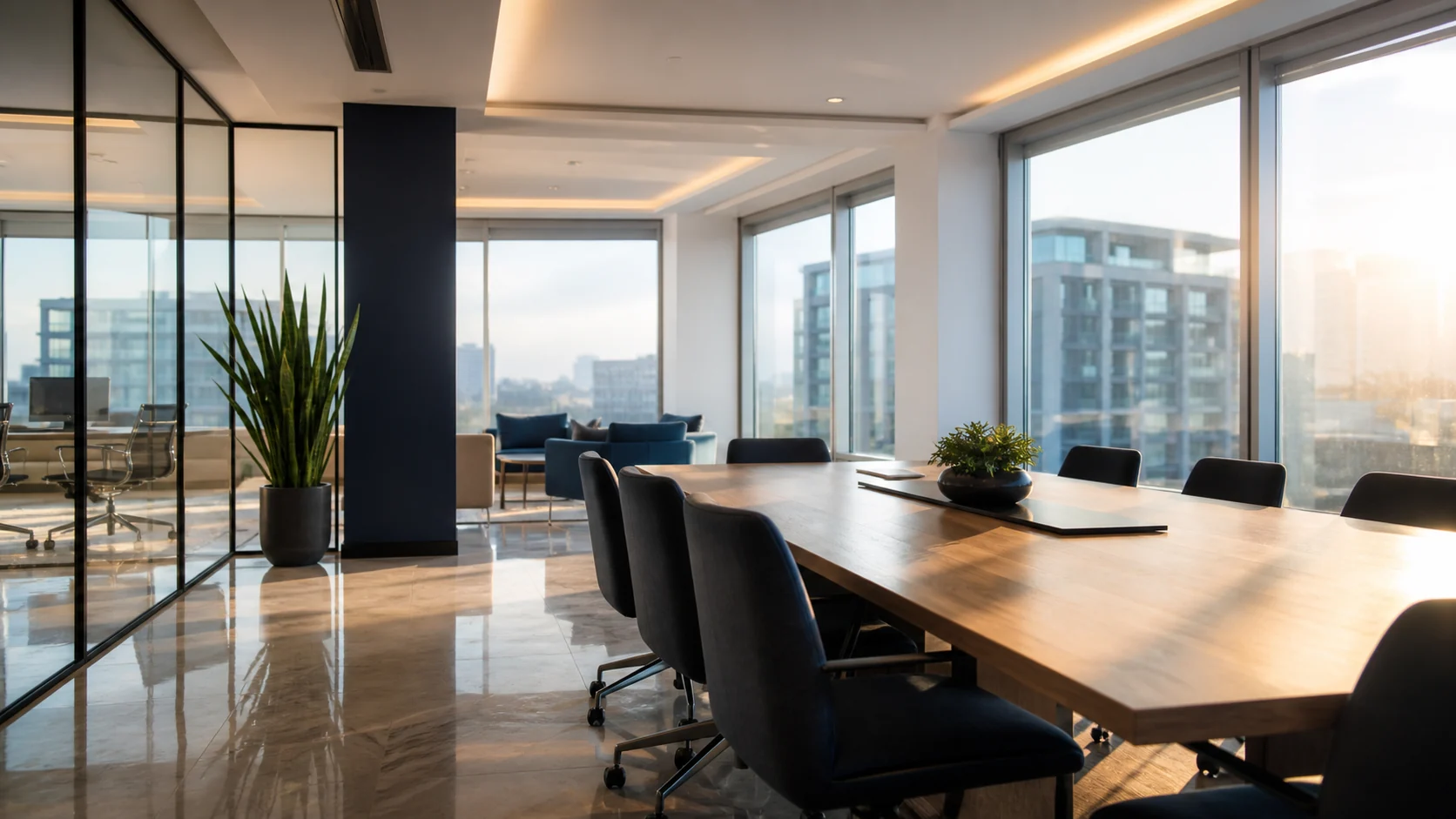 Illustrative office buildings in Richmond